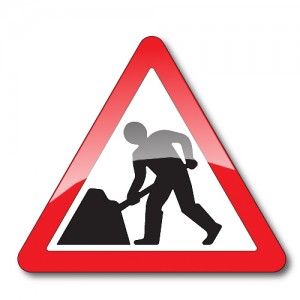 Roadworks Sign 