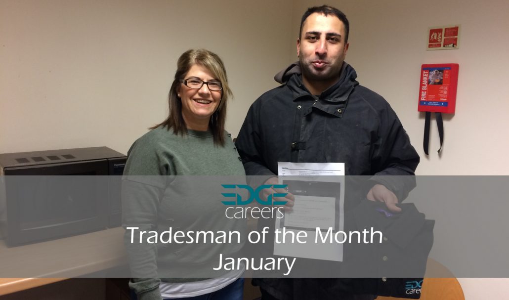 Simon Tradesman of the Month - January